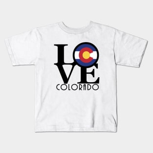 LOVE Colorado (Black Ink) Kids T-Shirt